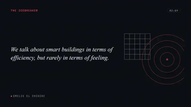 The podcast quote reel: seven timestamped lines from the conversation on architecture and the brain